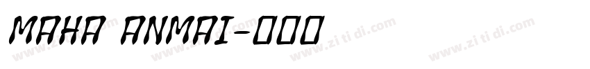 MAHA ANMAI字体转换